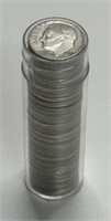 ROLL OF 1964 SILVER ROSEVELT DIMES