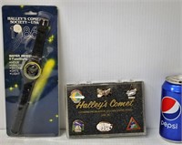 Halley's Comet Pin Set & Watch