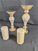 Decorative Pillar Candle Holders