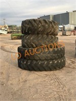 4pc Used Tractor Tires