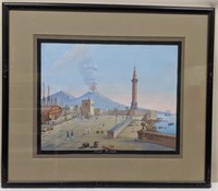 Original Gouache Painting of Naples, Italy #6