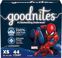 Huggies Goodnites , XS (28-43 lb.), 44 Ct