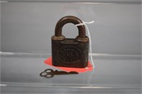 Pin-tumbler push-key padlock CORBIN W/ KEY