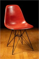 Vintage Herman-Miller Eames Chair in Red 7