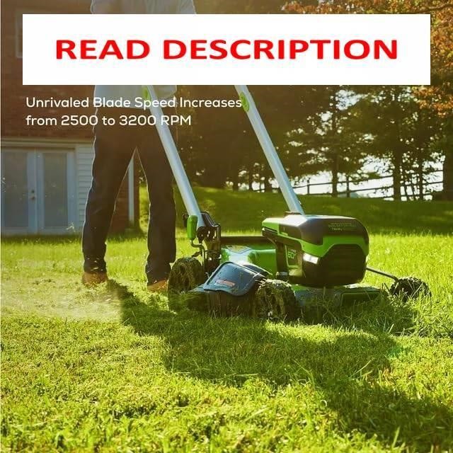 Greenworks 60V 21 Cordless Mower (5.0Ah)