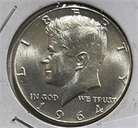 1964 Kennedy Half Dollar UNC