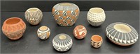 Native American Miniature Pottery Artist Signed