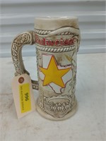 Budweiser Texas Stein handcrafted in Brazil by