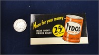 Tydol Motor Oil Ink Blotter.