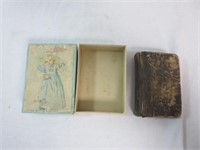 1885 Very Small German Bible In Old Cute Box