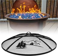 36 Inch Round Fire Pit Spark Screen Heavy Duty