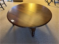 Antique Wooden Coffee Table that has Been Cut