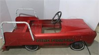 Vintage Firefighter No 608 Pedal Car 46x16x17