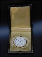 14kt gold open face pocket watch, 17 jewels, by