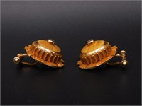 Pair of heavy 14kt gold Houston Astrodome