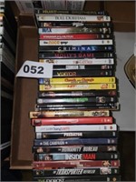 FLAT OF VARIOUS DVD MOVIES IN ORIGINAL CASES