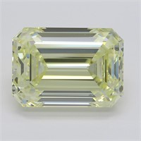 5.01ct,Yellow/VS1,Emerald cut GIA Diamond