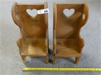 Pair of Small Wooden Chairs
