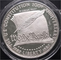 PROOF CONSTITUTION SILVER DOLLAR