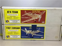Model airplane kits in boxes. Herb engineering