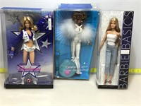 NIB Barbie dolls Black label, Pink label, Dallas