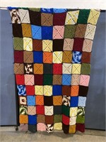 40"x72” Vintage Handmade Crochet Blanket