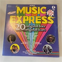 K Tel Music Express pop rock compilation LP