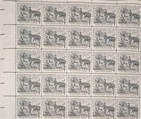 Half Sheet of 4 Cent Stamps (x25)
