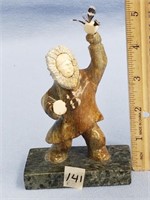 5" Carved soapstone dancer by TMA        (f 16)