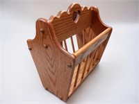 Oak Magazine Rack 12.5" long and 12" tall