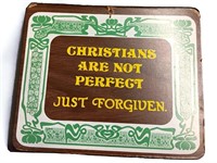 Vintage Religious Christian Plaque