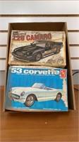 Vintage camaro, 53 corvette Amt, Revell
Musty