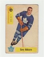 1958 Parkhurst Gary Aldcorn Hockey Card