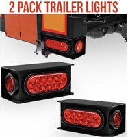 2 PACK TRAILER LIGHTS HARDWIRED Steel Trailer