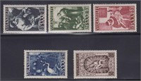 Saar Stamps #B69-B73 Mint NH 1949 Religious scenes