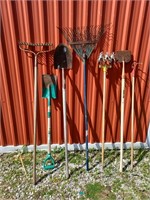 Garden Tools Rakes, cultivators, edger, shovel