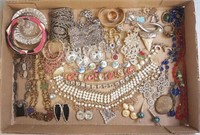 Group of costume jewelry, etc. including sterling