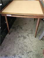 WOODEN CARD TABLE