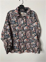 Vintage Femme Paisley Button Up Shirt
