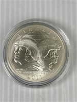 2011 S Army Silver Dollar Uncirculated