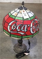 "Coca-Cola" Stained Glass Lamp