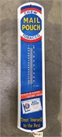 "Chew Mail Pouch Tobacco" Metal Thermometer