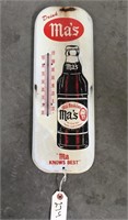 "Drink Ma's" Metal Thermometer