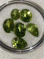 Peridot  faceted stones