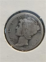 1917-S Mercury Silver Dime