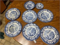 8 pieces- Loch Duich Royal Warwick Blue and White