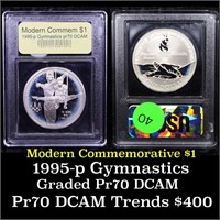 Proof 1995-P Olympic Gymnast Modern Commem Dollar