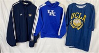 Notre Dame Windbreaker XL  UCLA Tshirt Large and