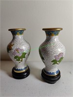 2 Small Pairs of Vases
