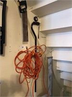 Extension Cord, Cane, Handsaw